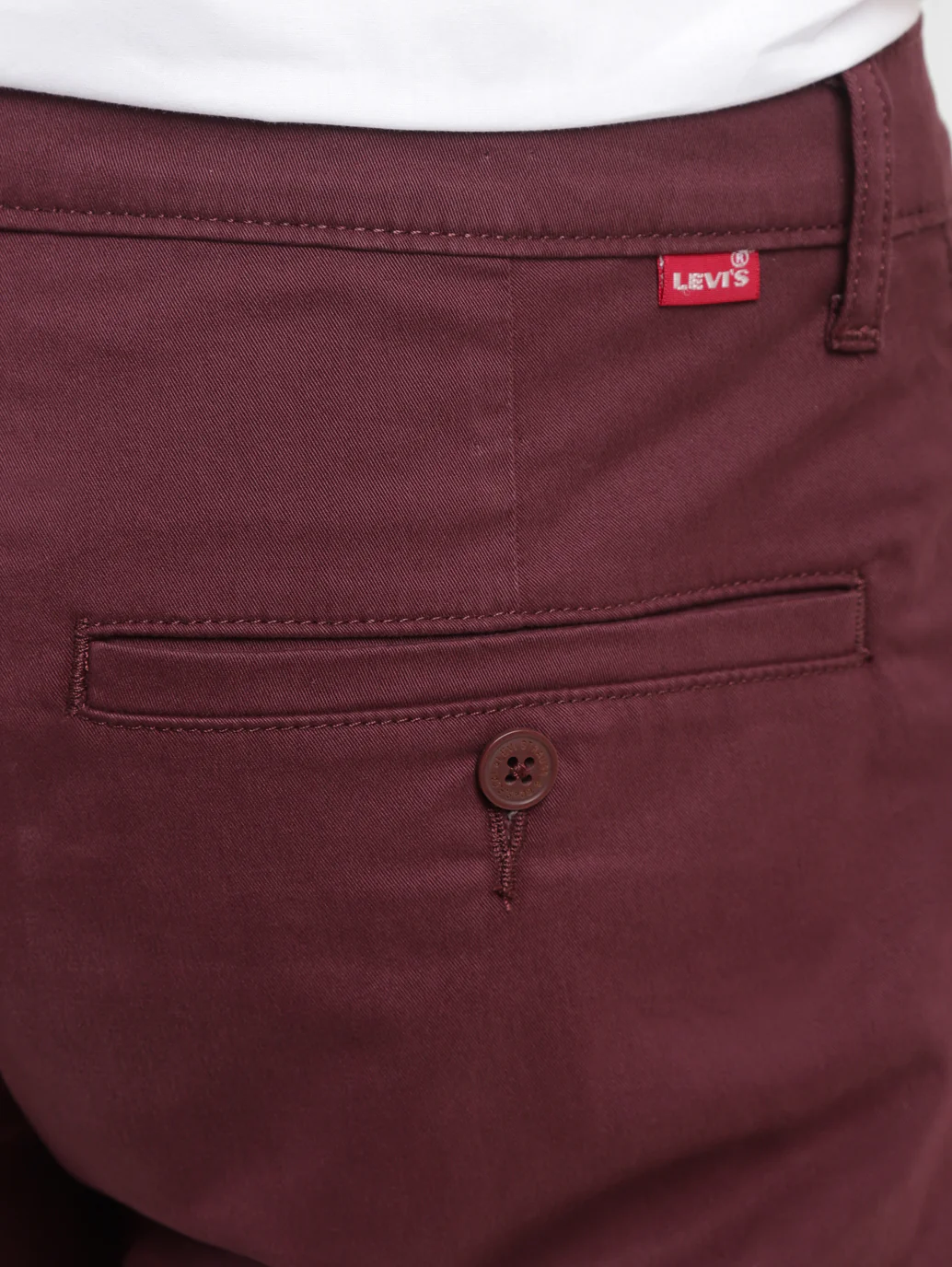 Men's 511 Maroon Slim Fit Chinos - Image 9