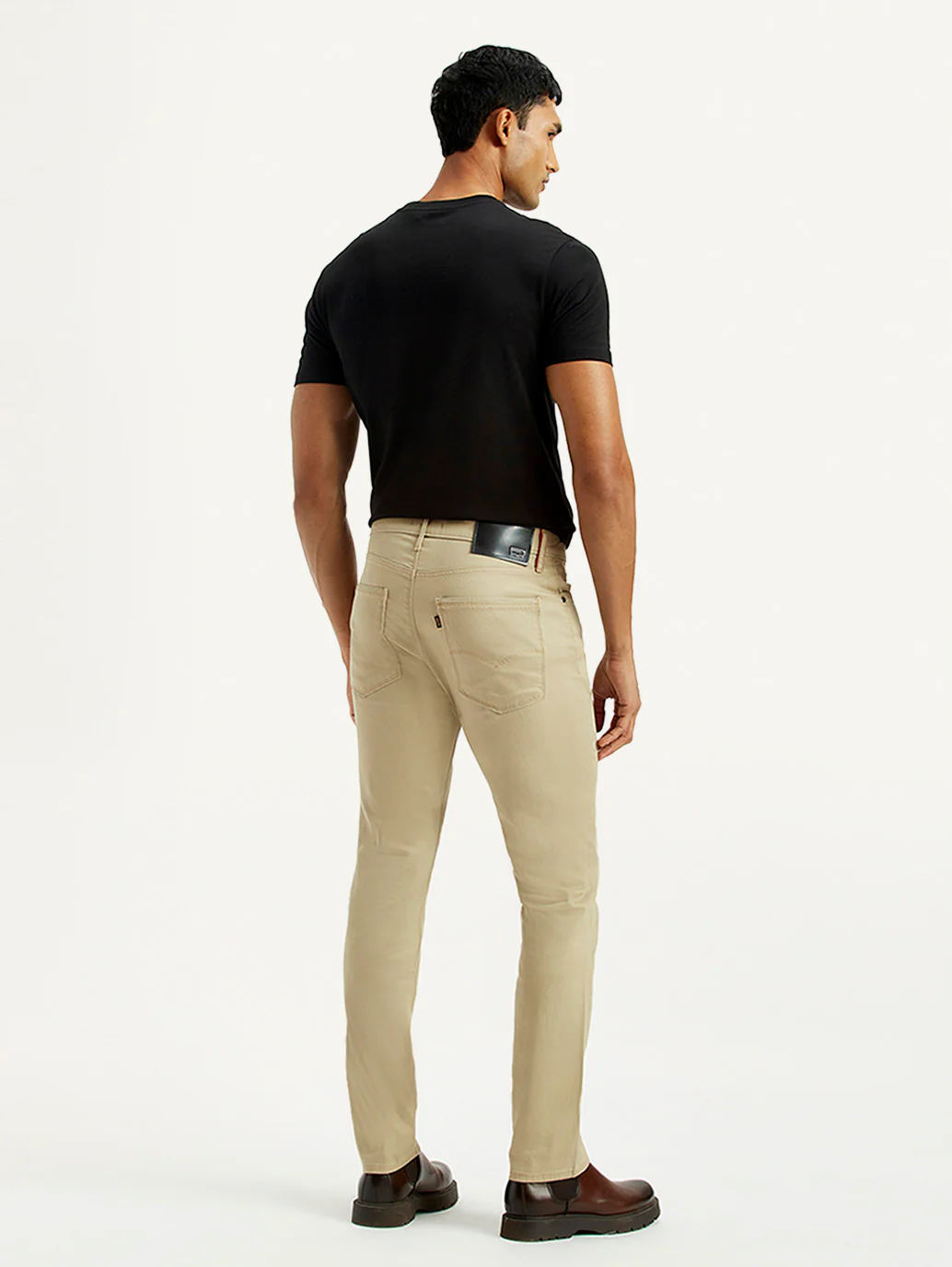 Men's Redloop 511 Beige Slim Fit Mid Rise Chinos - Image 8