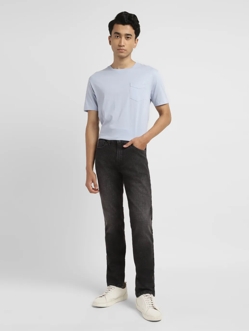 Men's 511 Grey Slim Fit Mid Rise Jeans - Image 8