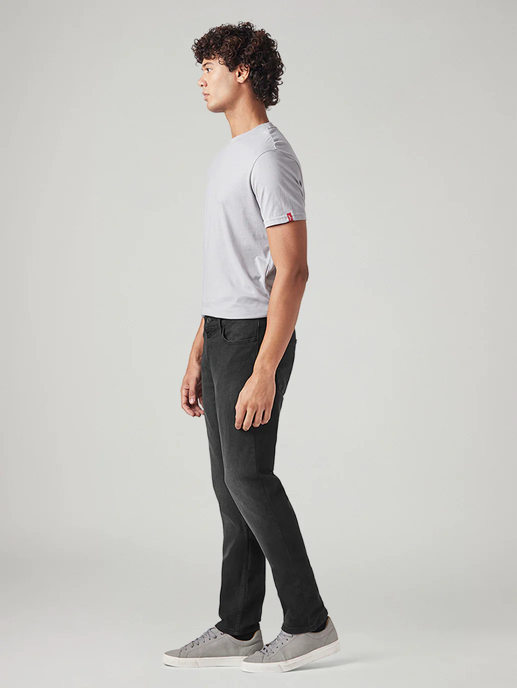 Men's 511 Charcoal Grey Slim Fit Mid Rise Jeans - Image 6
