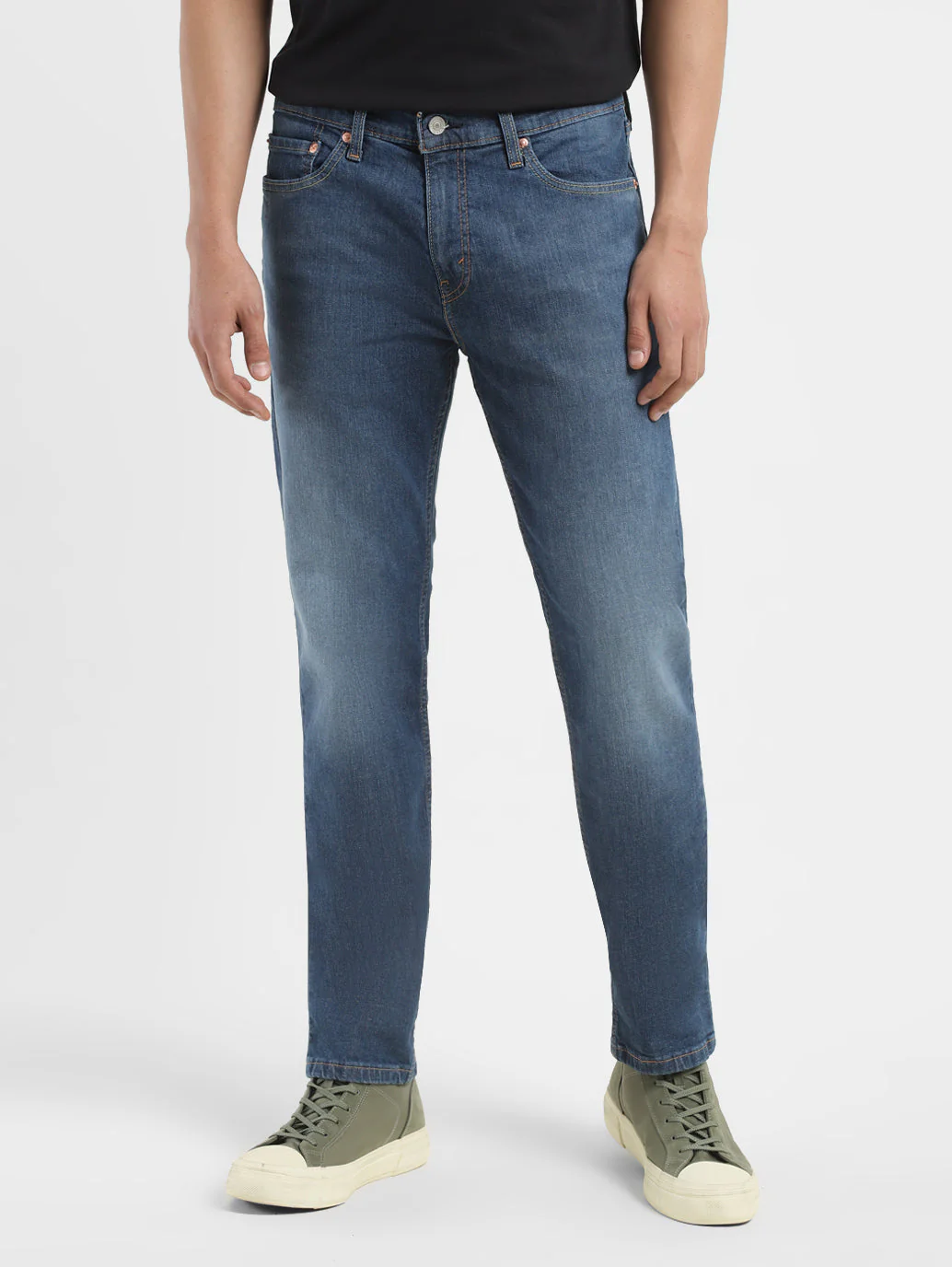 Men's 511 Blue Slim Fit Mid Rise Jeans - Image 2