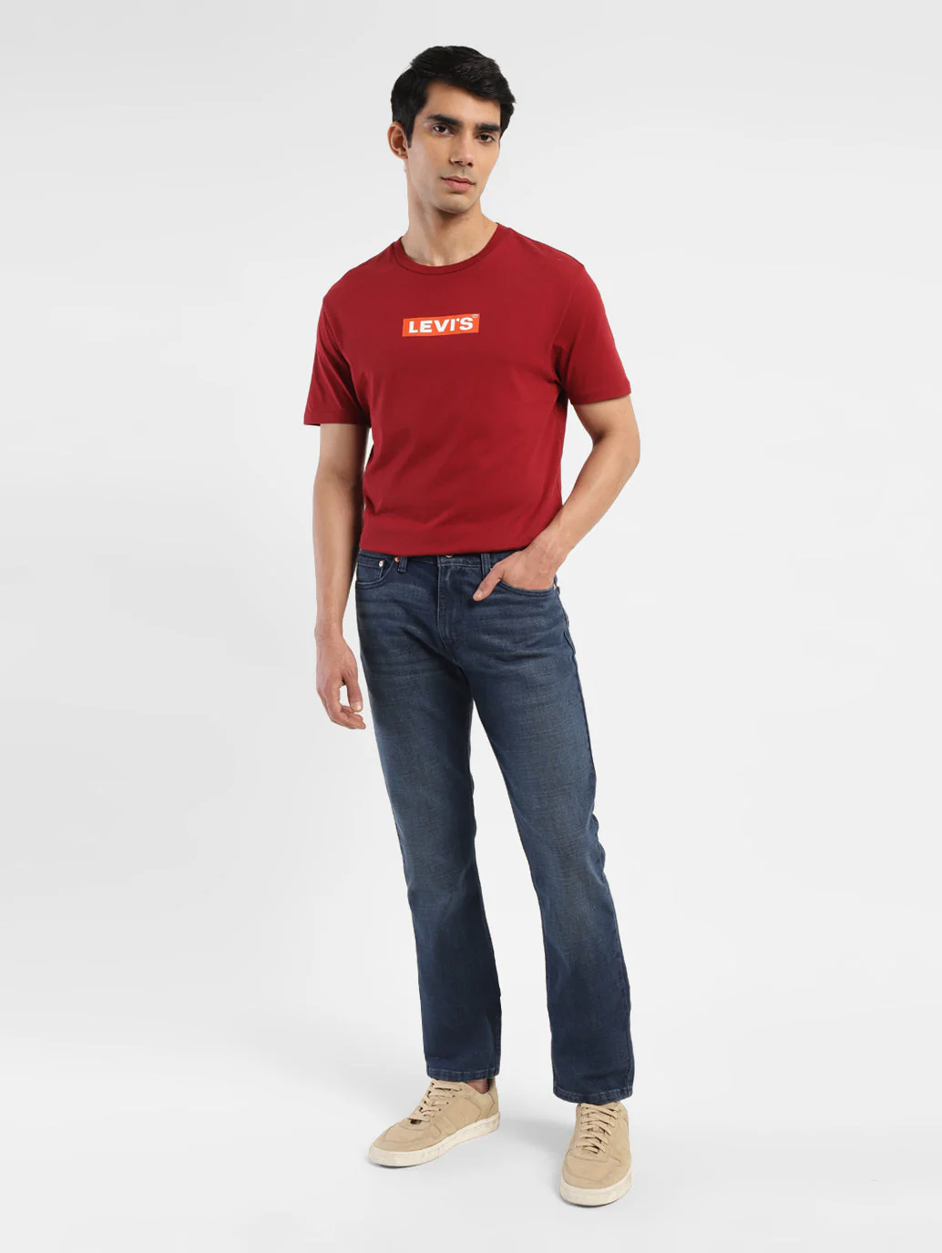Men's 511 Blue Slim Fit Mid Rise Jeans