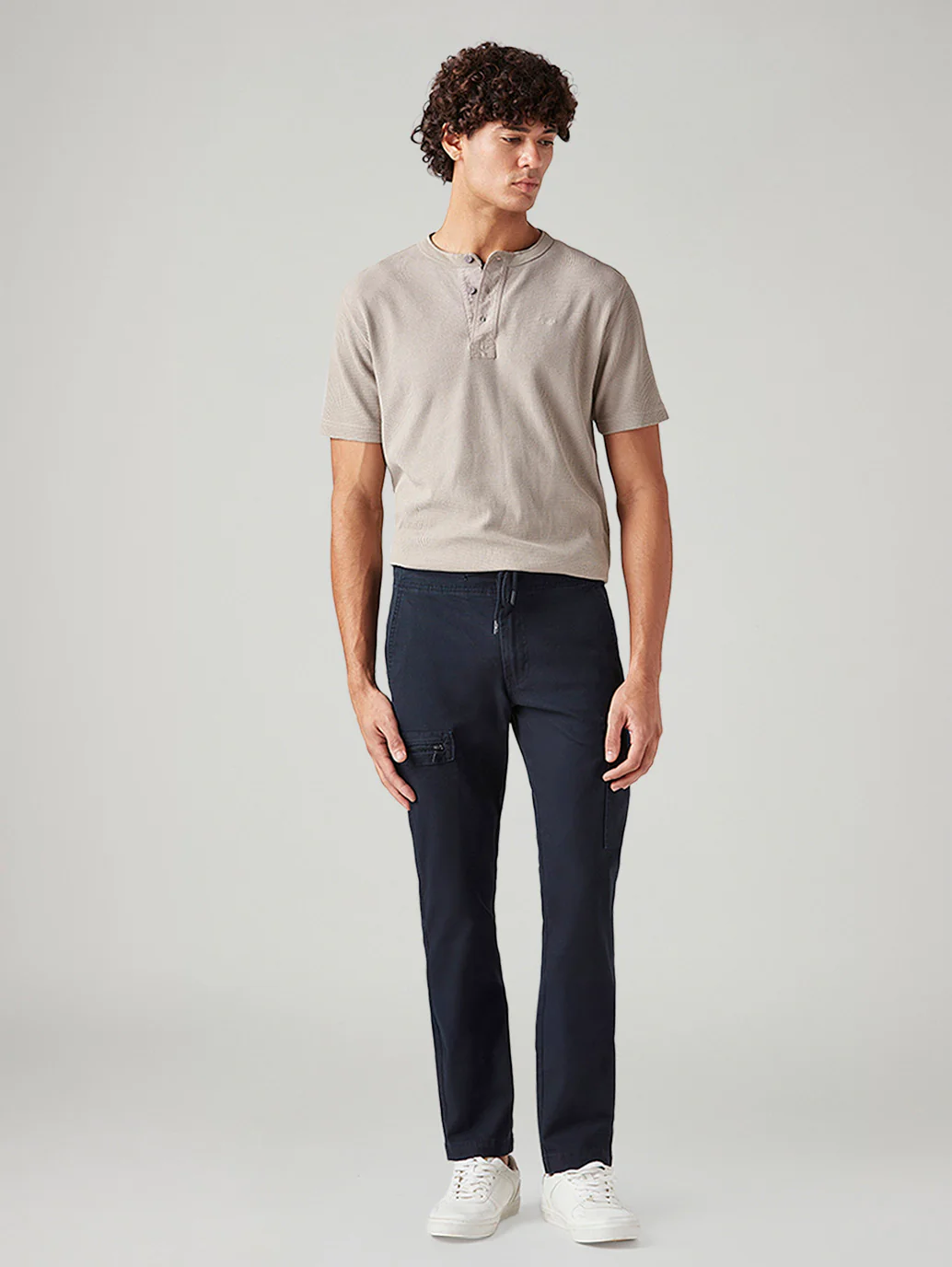Men's 511 Dark Blue Slim Fit Mid Rise Commuter Cargos - Image 2