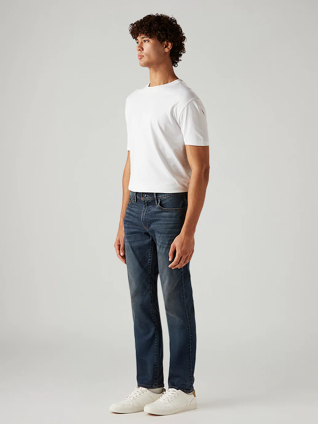 Men's 511 Dark Blue Slim Fit Innovation Stretch Jeans - Image 6