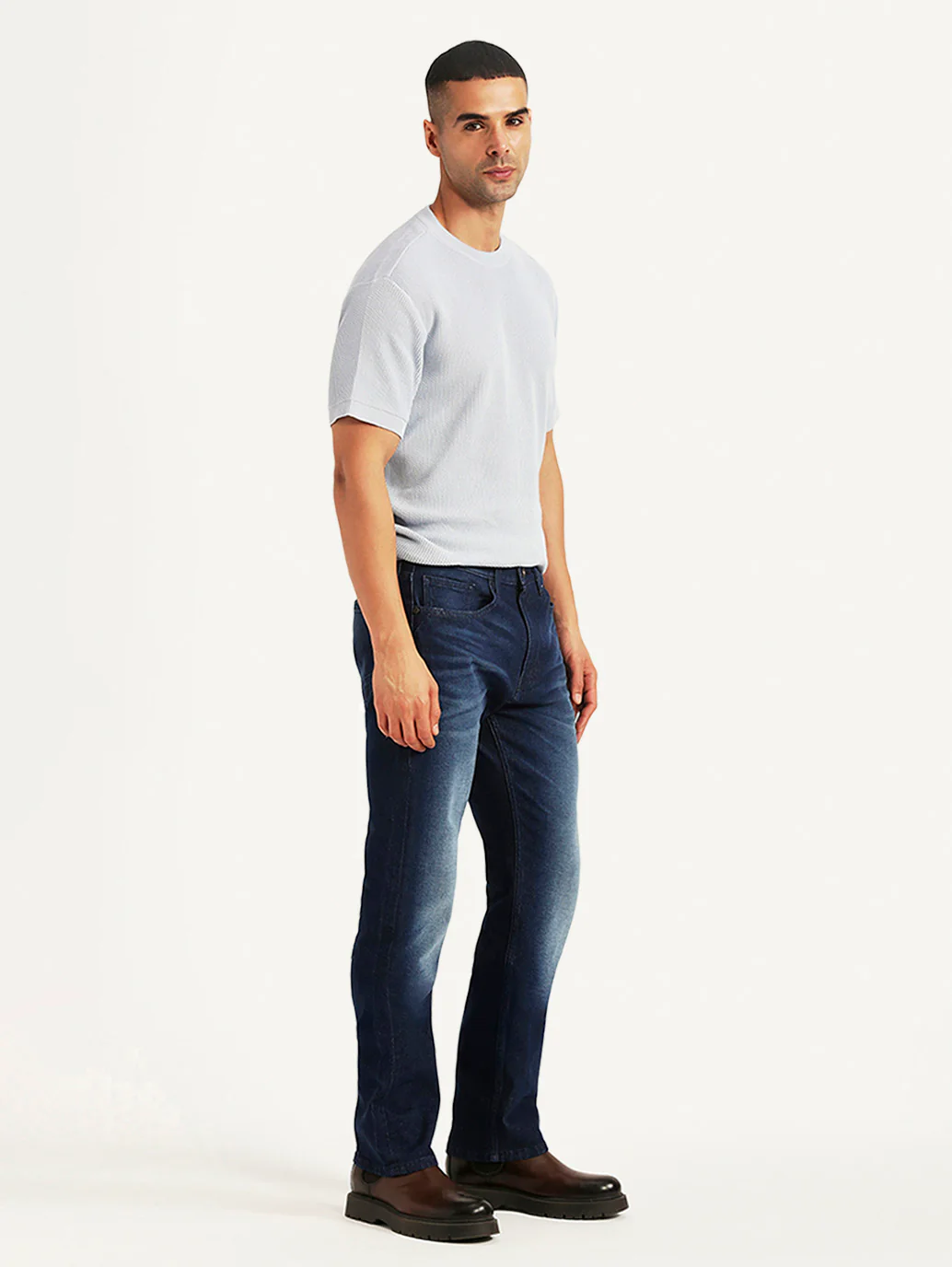 Men's 511 Dark Blue Slim Fit Hyper Stretch Jeans - Image 7