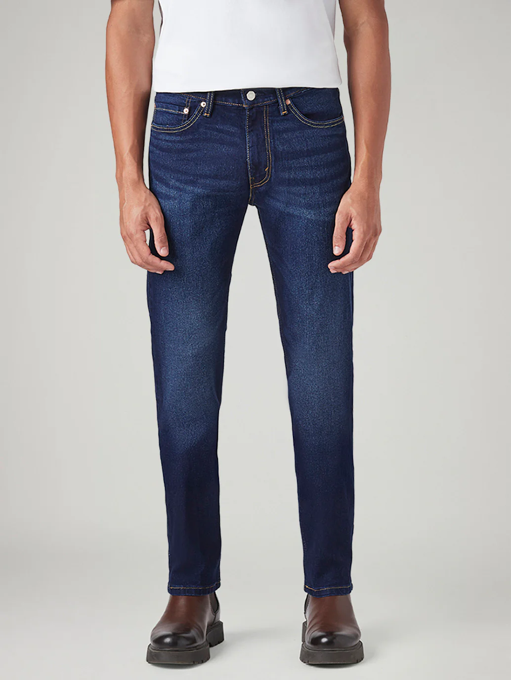 Men's 511 Dark Blue Slim Fit Mid Rise Jeans - Image 3