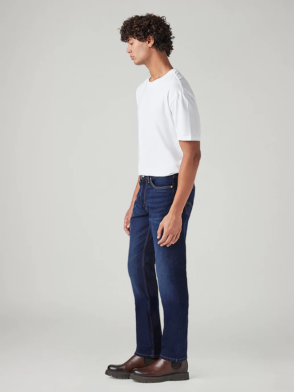 Men's 511 Dark Blue Slim Fit Mid Rise Jeans - Image 7