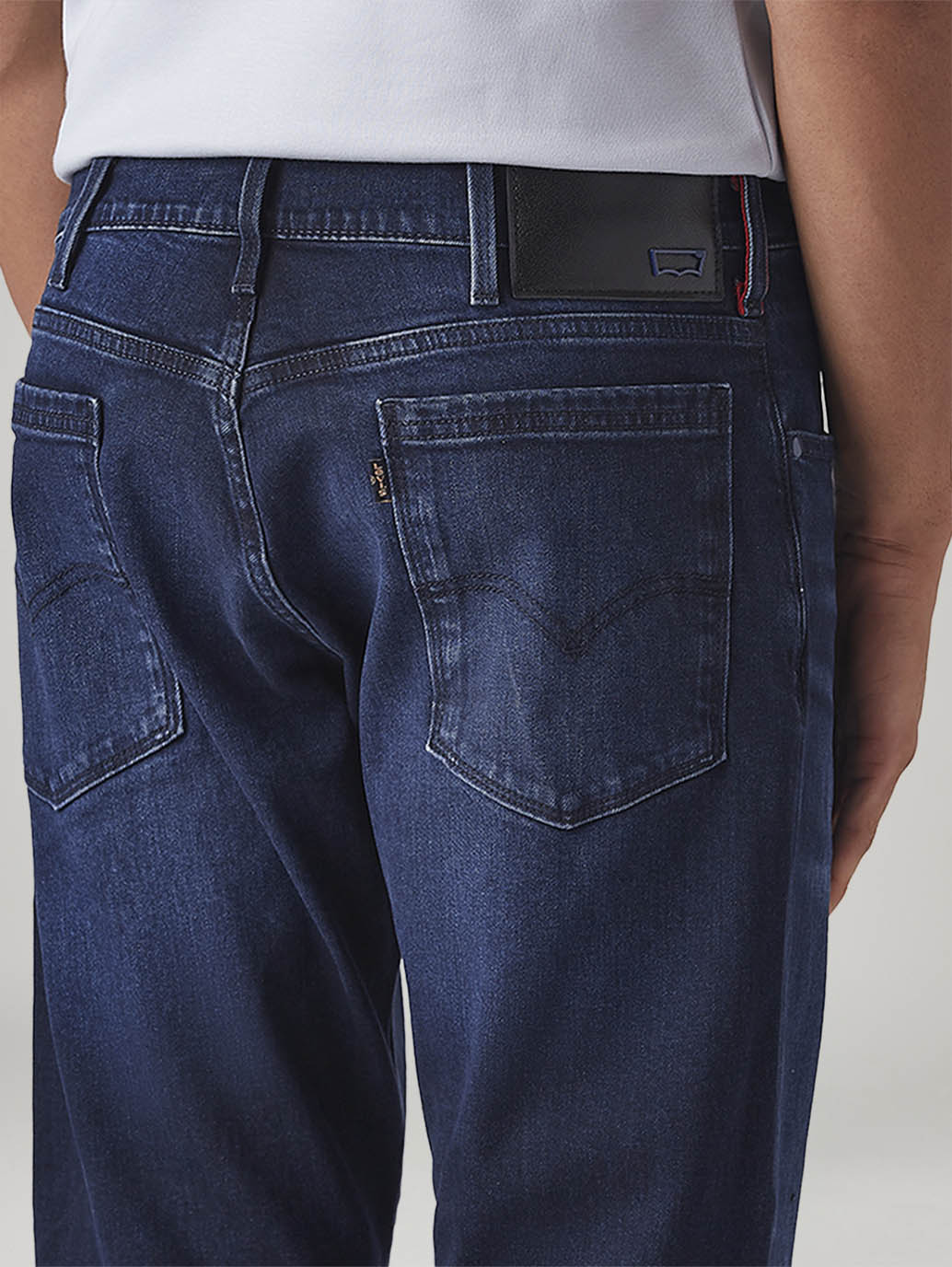 Men's 511 Dark Blue Slim Fit Mid Rise Redloop Jeans - Image 5