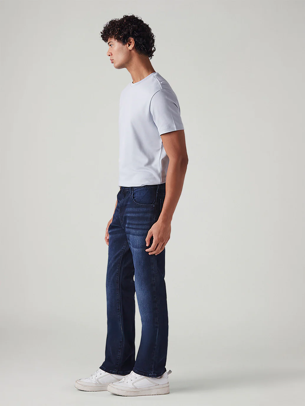 Men's 511 Dark Blue Slim Fit Mid Rise Redloop Jeans - Image 6