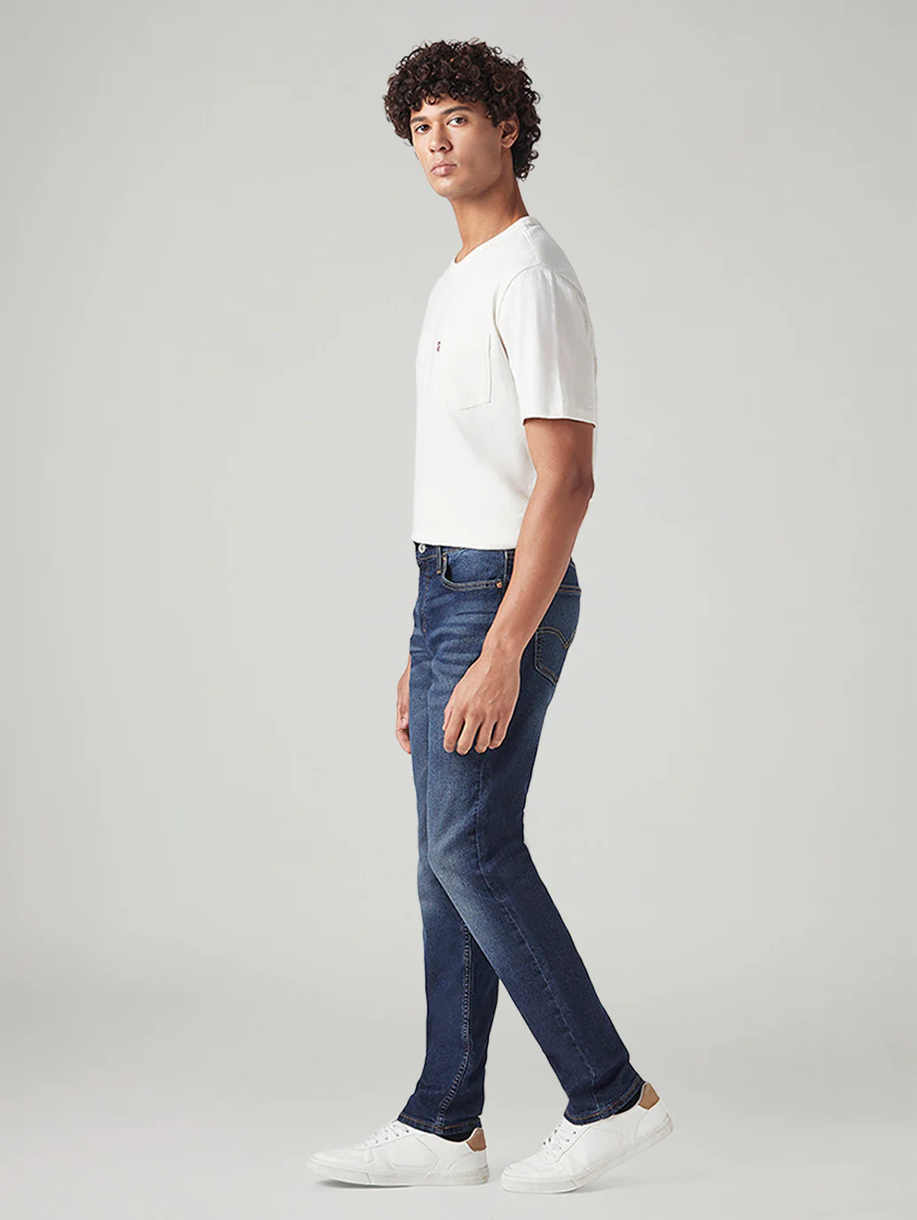 Men's 511 Med Indigo Slim Fit Mid Rise Tinted Jeans - Image 6