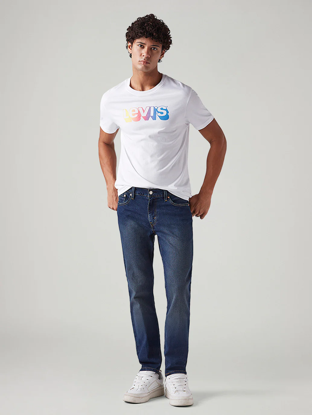 Men's 511 Dark Blue Slim Fit Mid Rise Tinted Jeans