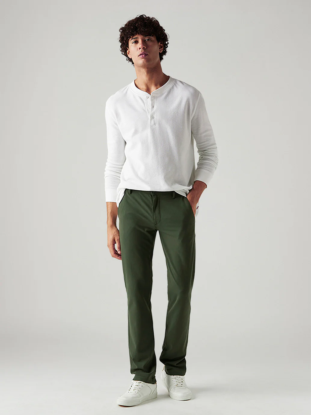 Men's 511 Dark Green Slim Fit Mid Rise Tech Pant