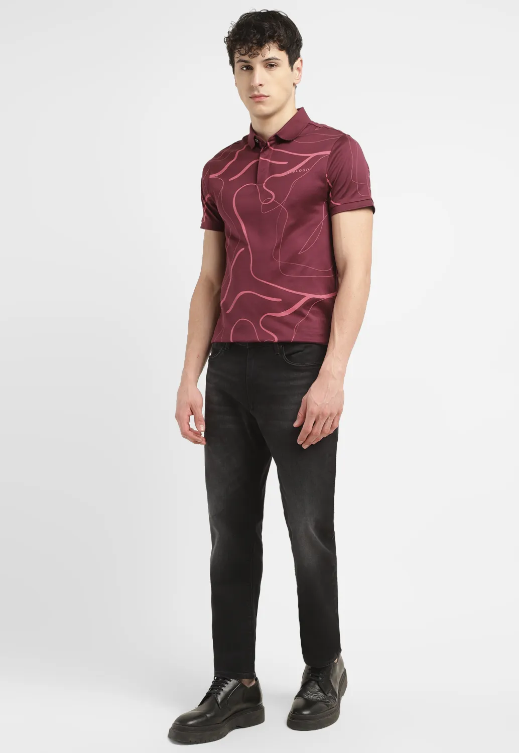 Men's Redloop 511 Charcoal Grey Slim Fit Mid Rise Jeans - Image 8