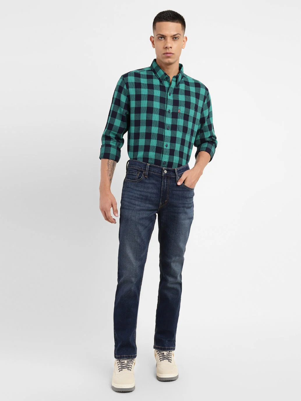 Men's 511 Blue Slim Fit Mid Rise Jeans - Image 2