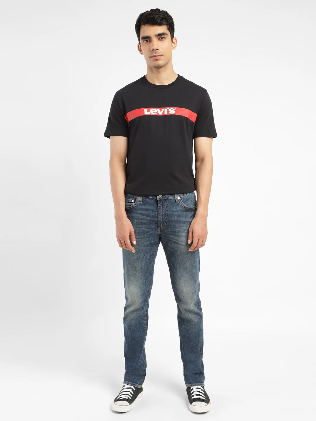 Men's 511 Blue Slim Fit Mid Rise Jeans - Image 8