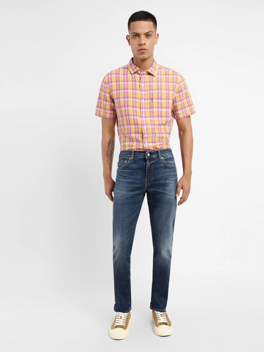 Men's 511 Blue Slim Fit Mid Rise Jeans - Image 8