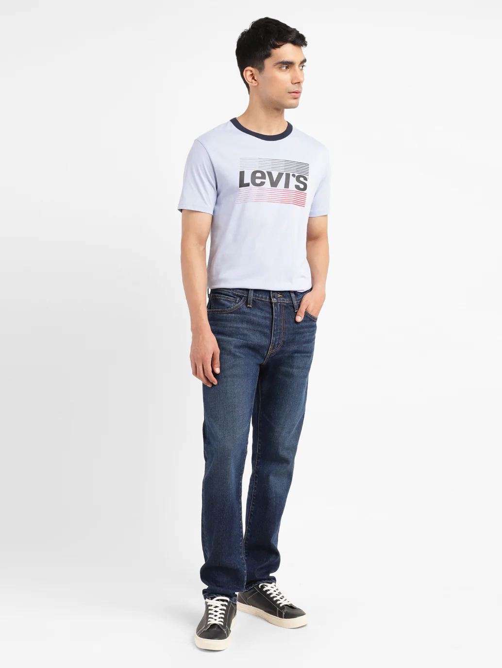 Men's 511 Blue Slim Fit Mid Rise Jeans