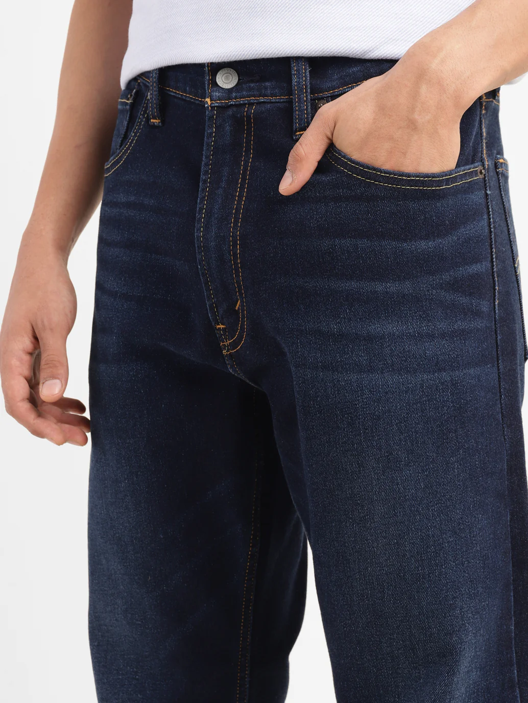 Men's 511 Blue Slim Fit Mid Rise Jeans - Image 5