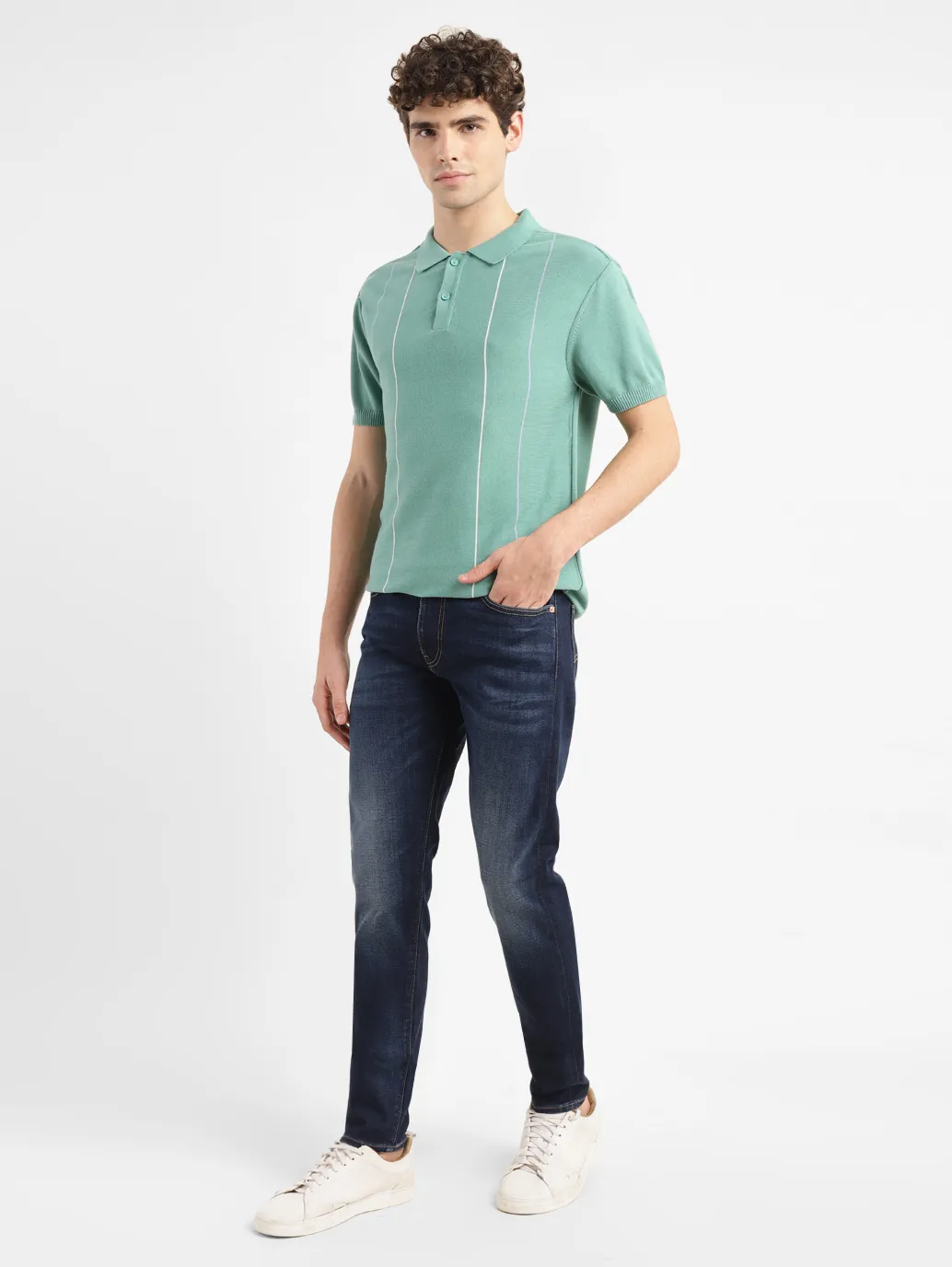 Men's 511 Blue Slim Fit Mid Rise Jeans - Image 8