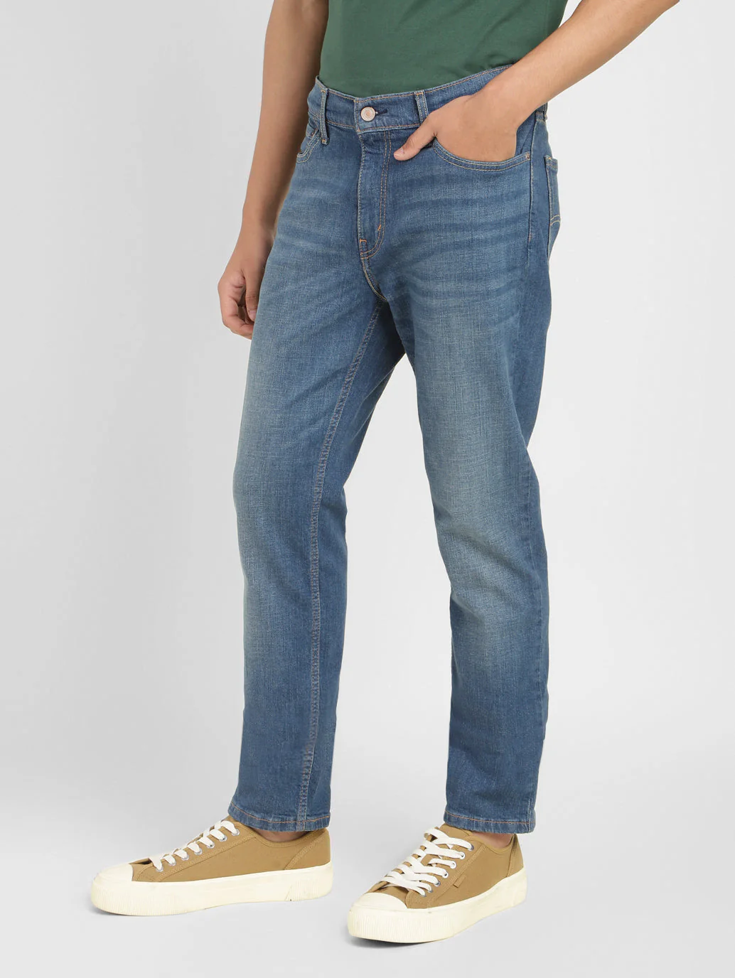 Men's 511 Blue Slim Fit Mid Rise Jeans - Image 3