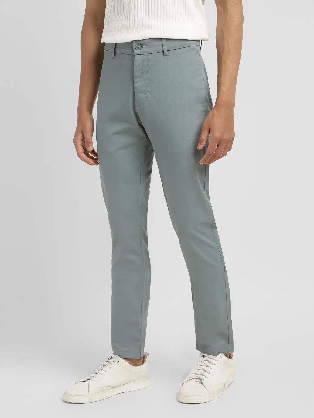 Men's 511 Light Grey Slim Fit Chinos - Image 5