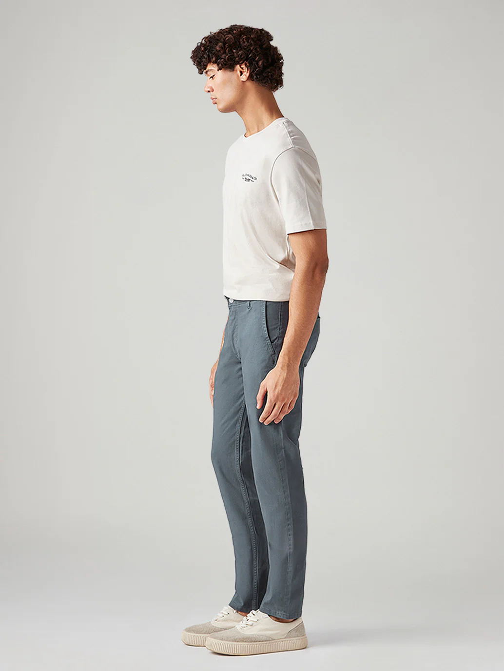 Men's 511 Grey Slim Fit Mid Rise Chinos - Image 7