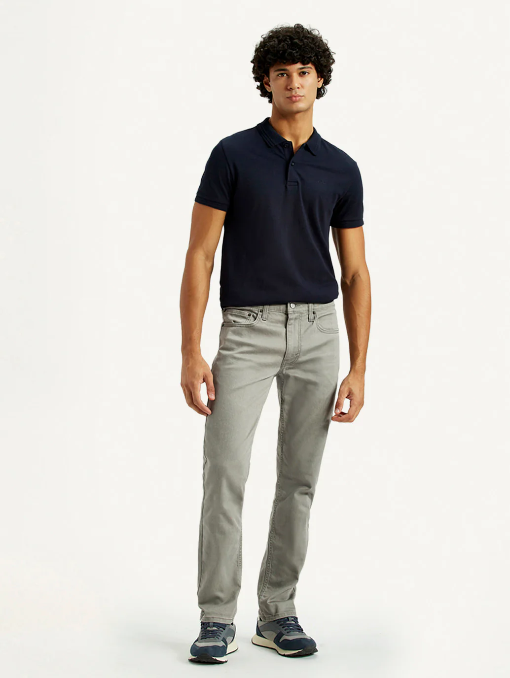 Men's 511 Grey Overdyed Slim Fit Mid Rise Jeans - Image 2