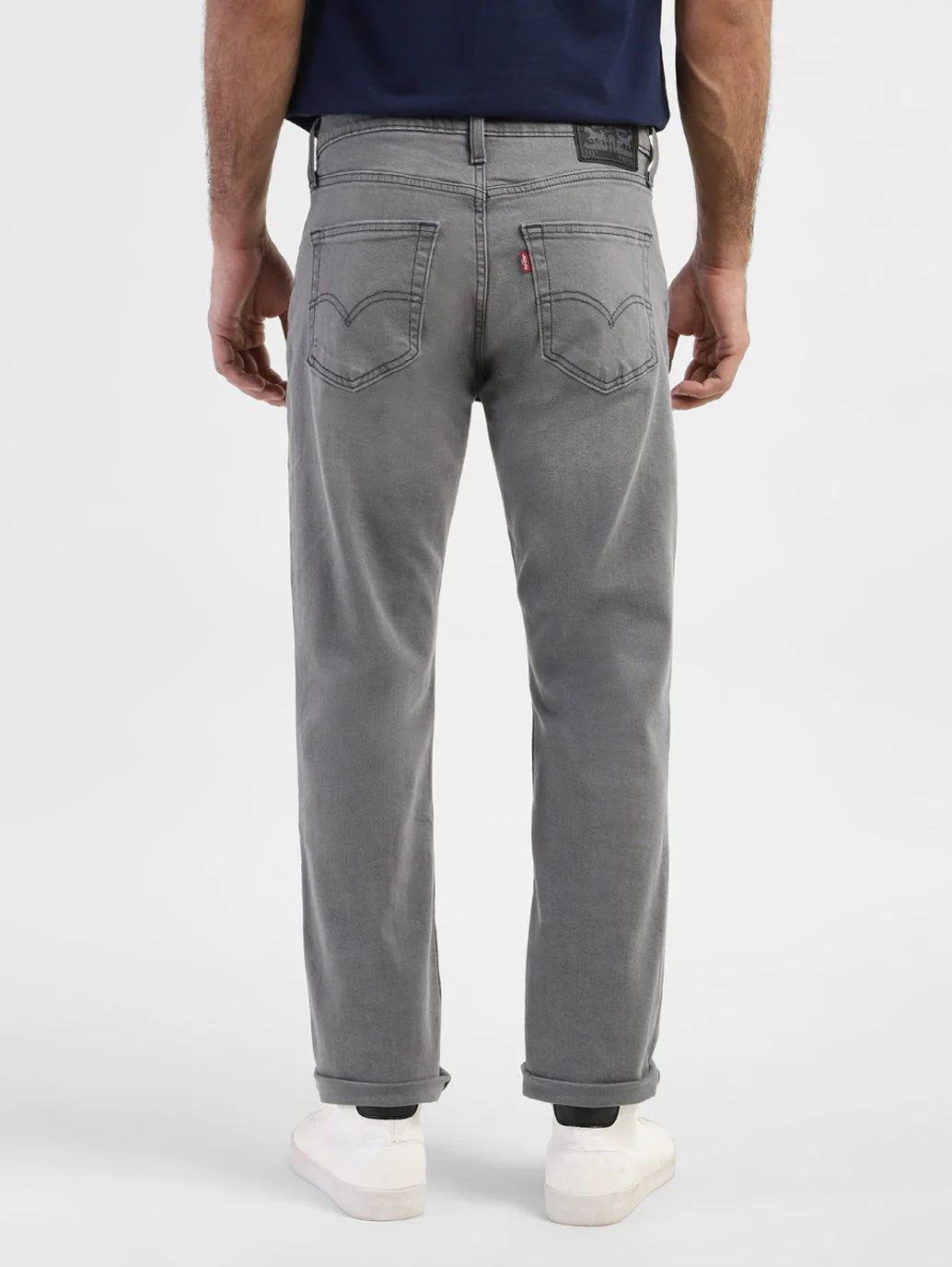 Men's 511 Grey Slim Fit Mid Rise Jeans - Image 3