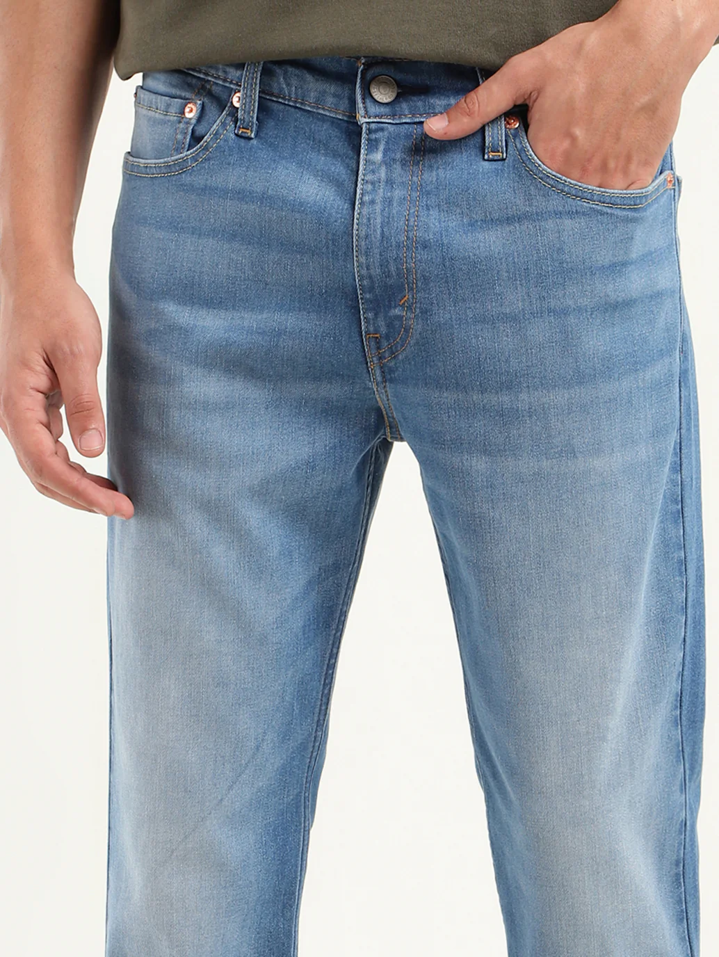Men's 511 Blue Slim Fit Mid Rise Jeans - Image 3