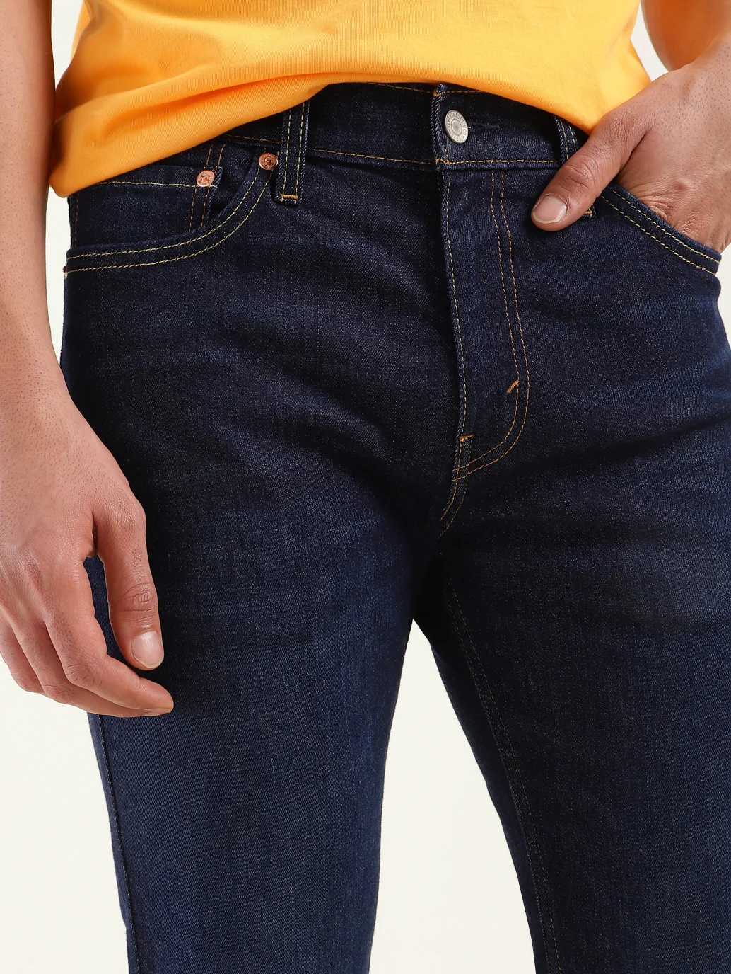 Men's 511 Blue Slim Fit Mid Rise Jeans - Image 3
