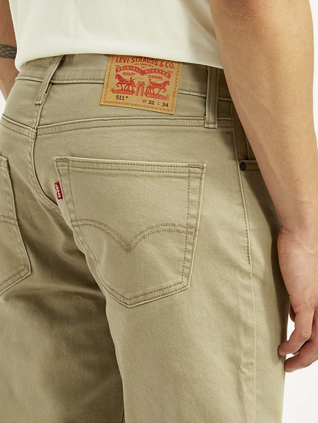 Men's 511 Khaki Slim Fit Mid Rise Jeans - Image 6