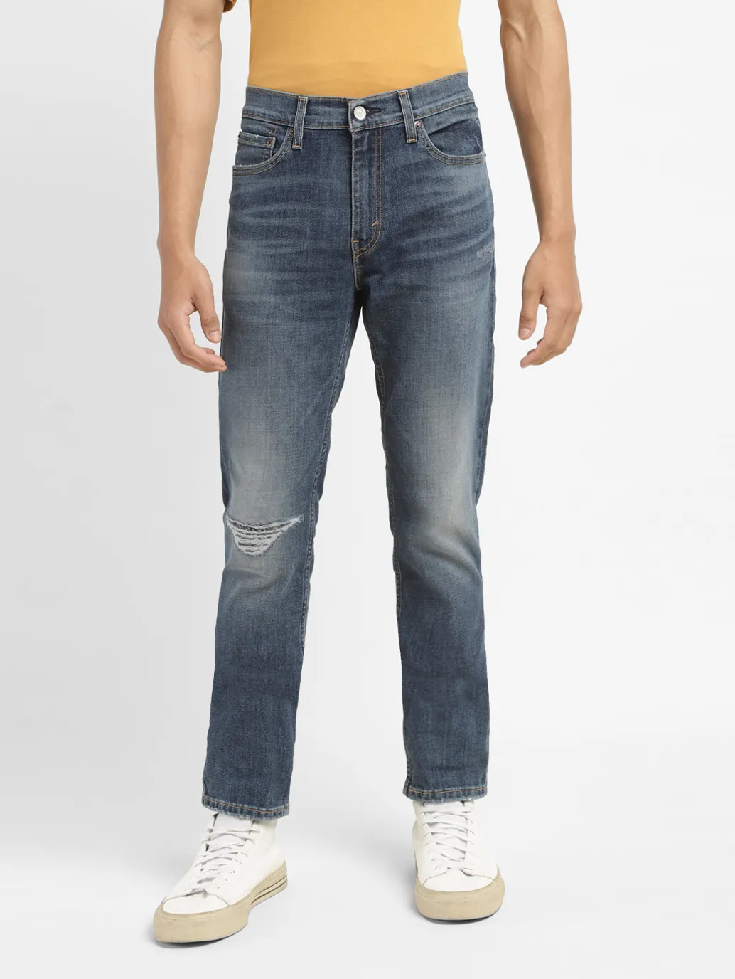 Men's 511 Blue Slim Fit Mid Rise Jeans - Image 2