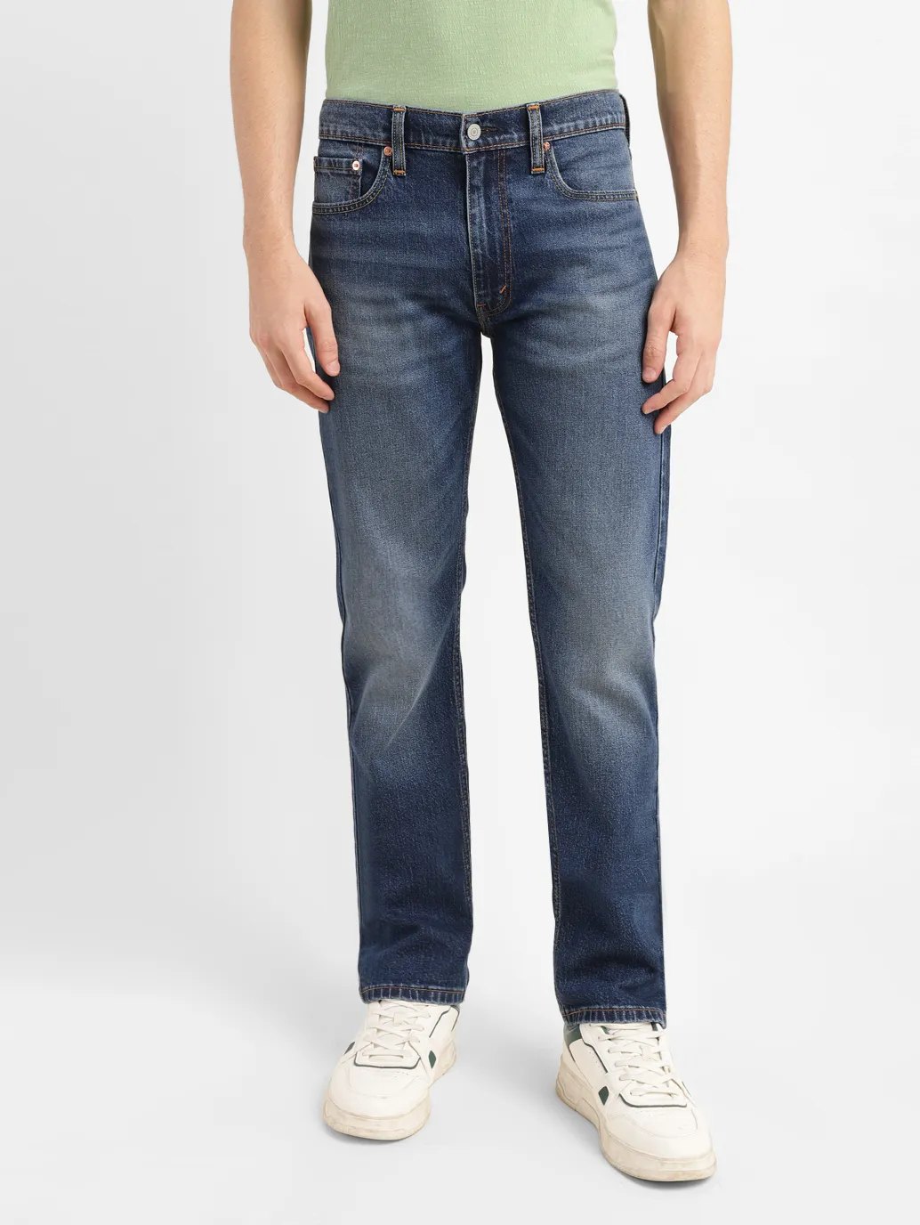 Men's 511 Blue Slim Fit Mid Rise Jeans - Image 2