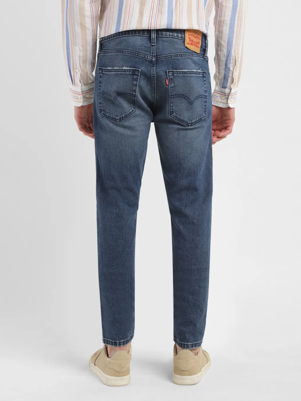 Men's 511 Blue Slim Fit Mid Rise Jeans - Image 3