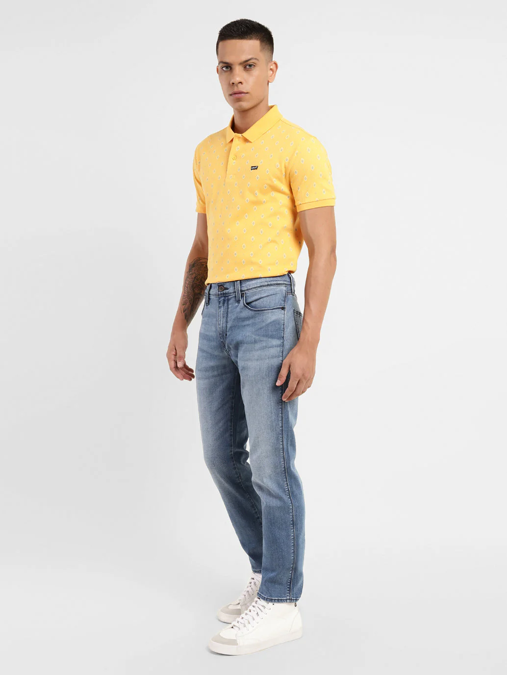 Men's 511 Blue Slim Fit Mid Rise Jeans - Image 2