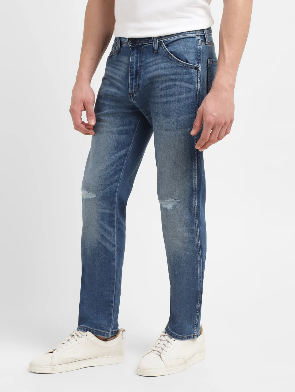 Men's 511 Indigo Slim Fit Mid Rise Jeans - Image 5