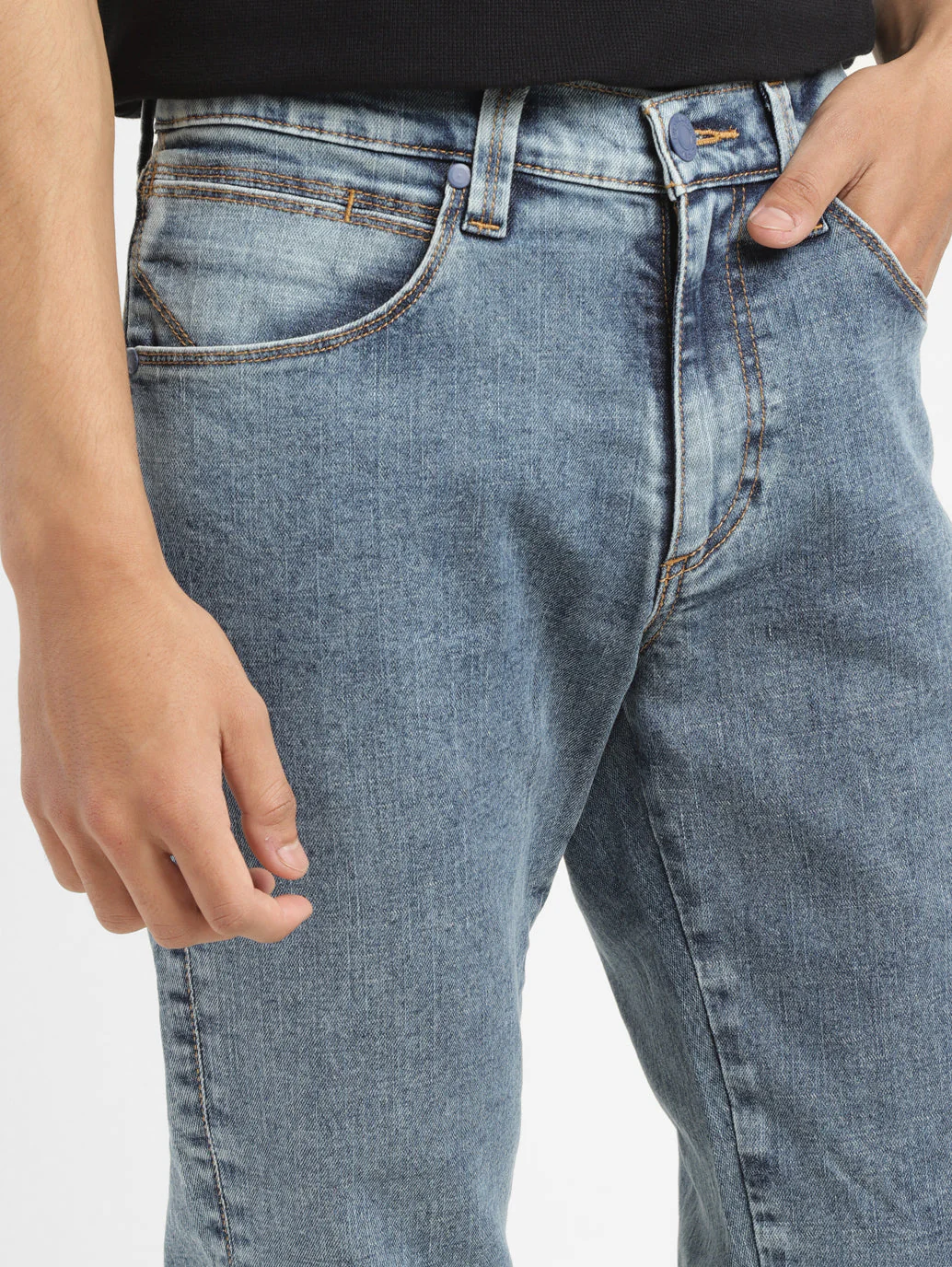 Men's 511 Blue Slim Fit Mid Rise Jeans - Image 7