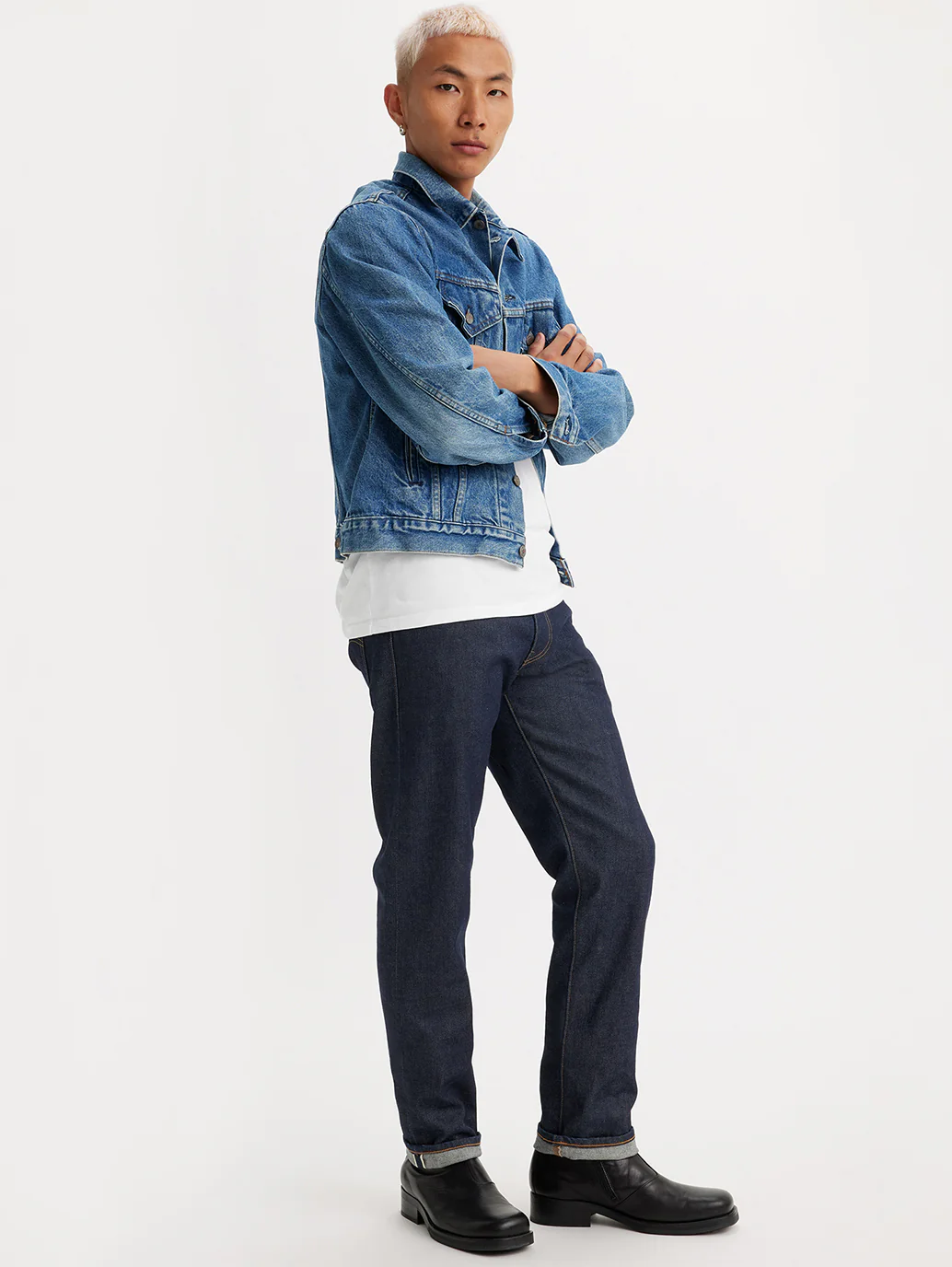 Men's 511 Blue Slim Fit Mid Rise Jeans - Image 12