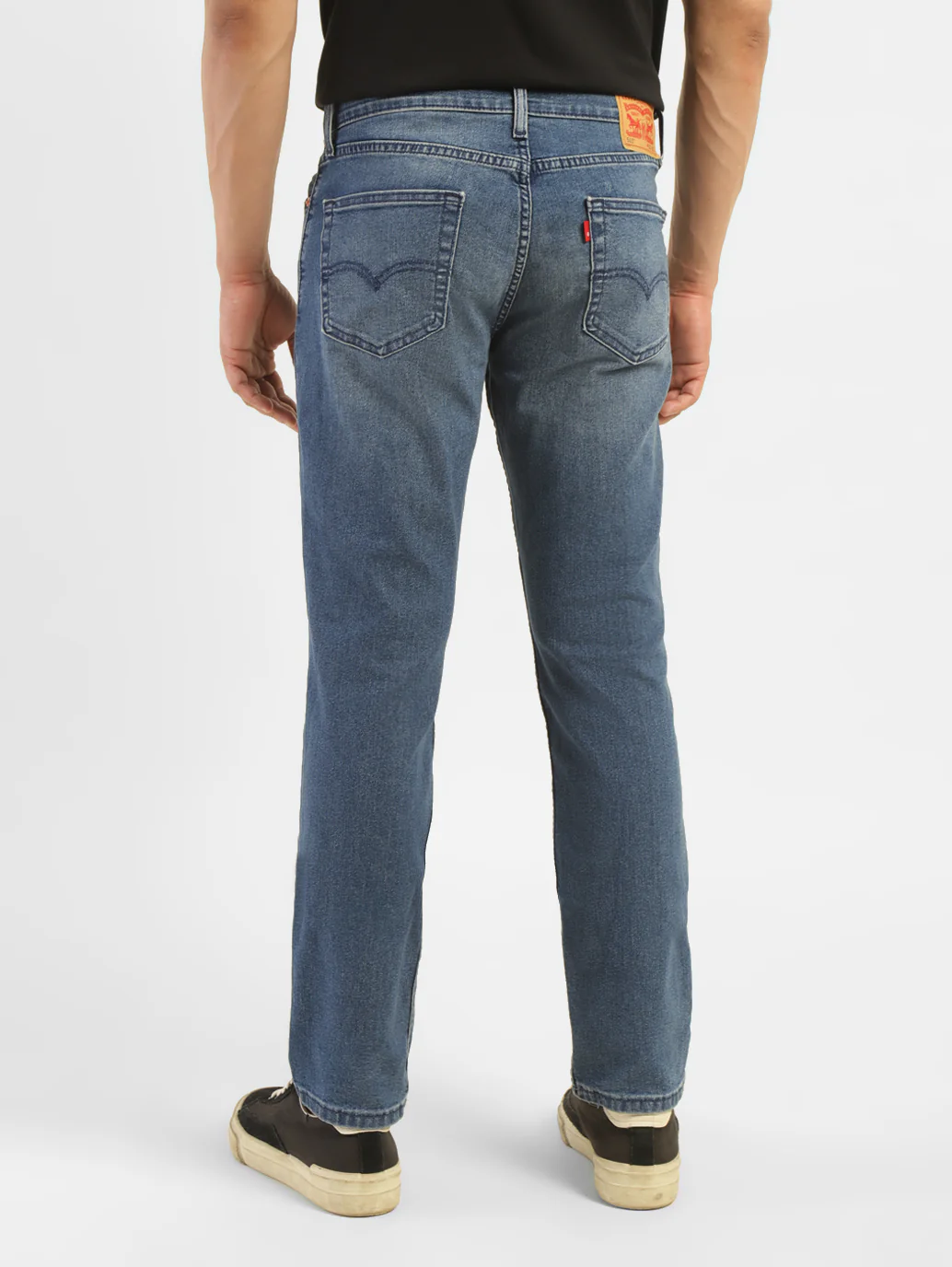 Men's 511 Navy Blue Slim Fit Mid Rise Jeans - Image 3