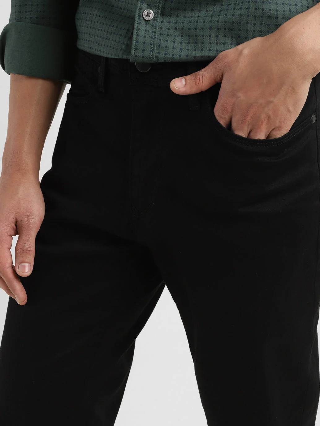 Men's Redloop 511 Black Slim Fit Mid Rise Jeans - Image 6