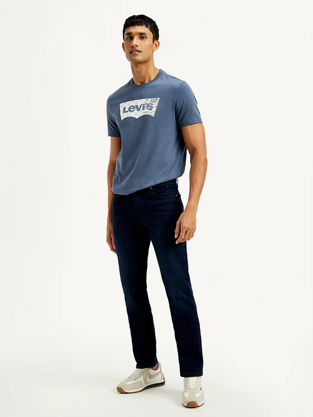 Men's 511 Navy Slim Fit Mid Rise Jeans - Image 7