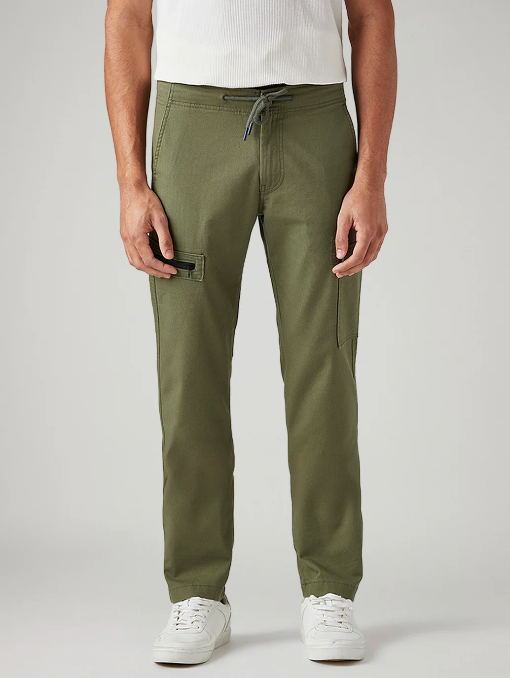 Men's 511 Olive Slim Fit Mid Rise Commuter Cargos - Image 3