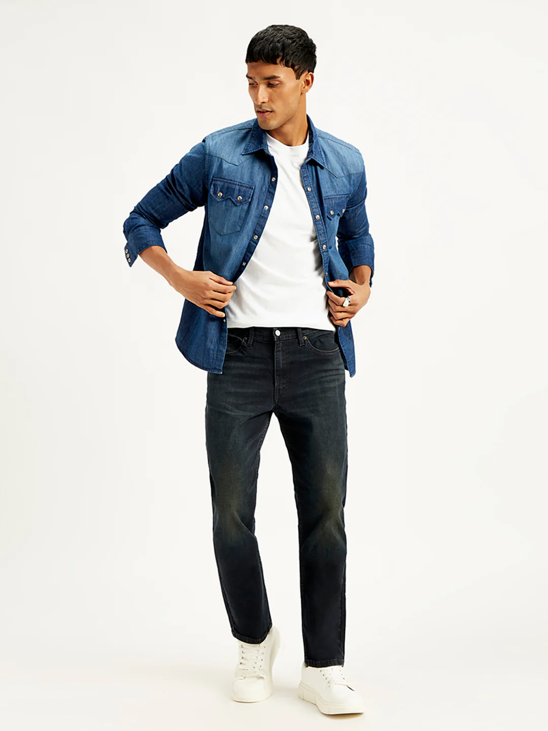Men's 511 Black Slim Fit Mid Rise Jeans - Image 6