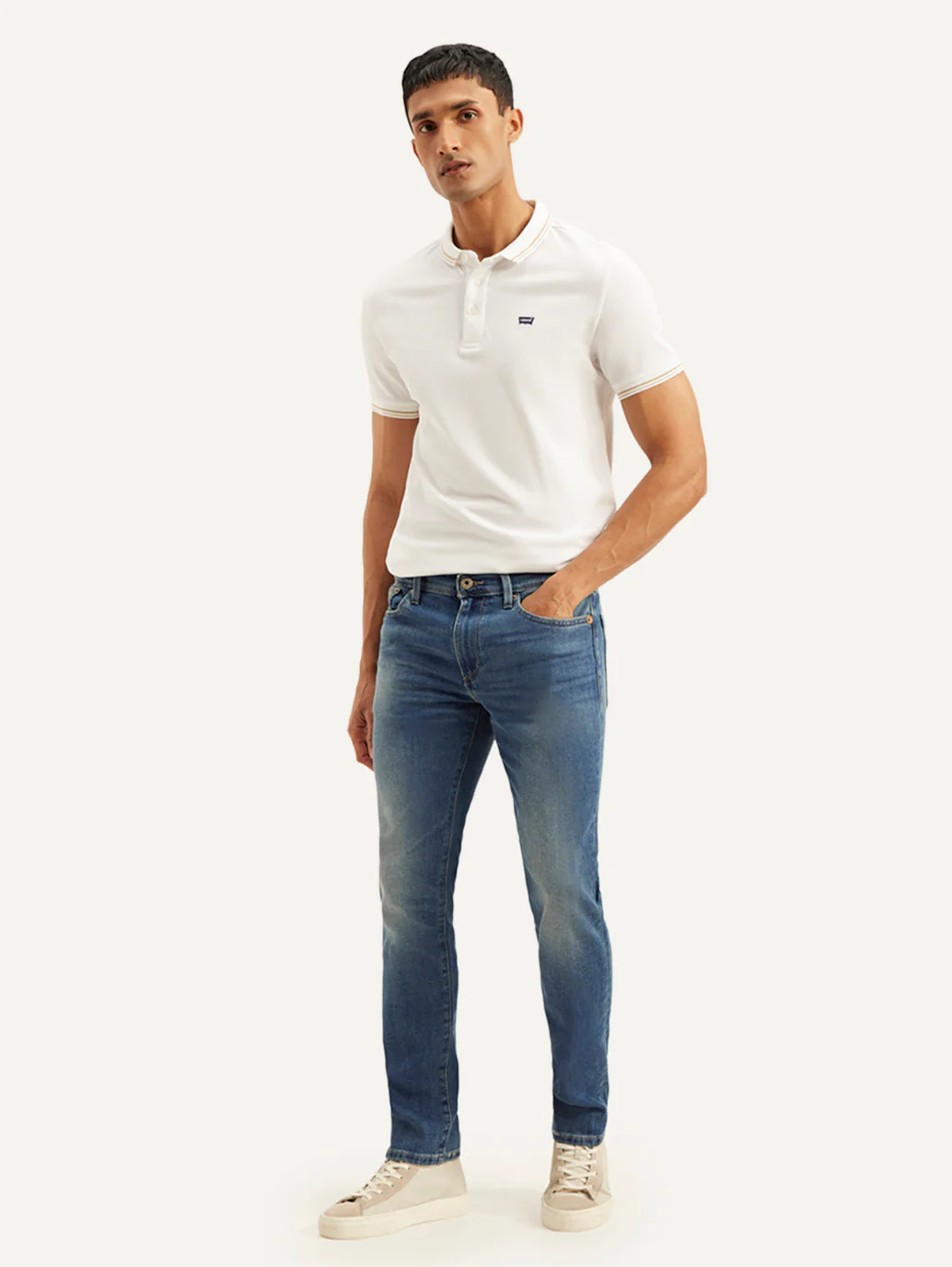 Men's 511 Blue Slim Fit Mid Rise Jeans - Image 2