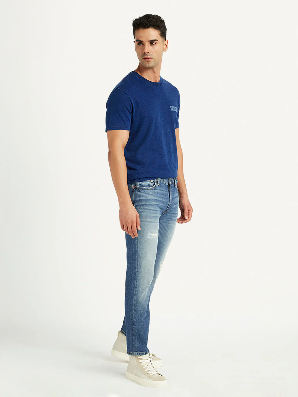 Men's 511 Blue Slim Fit Mid Rise Jeans - Image 3