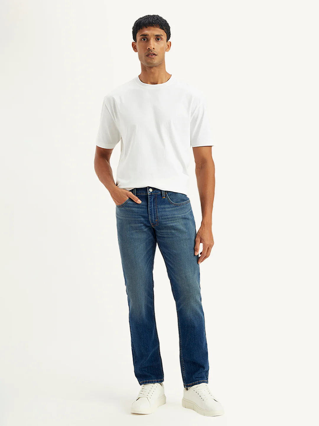 Men's 511 Blue Slim Fit Mid Rise Jeans - Image 2