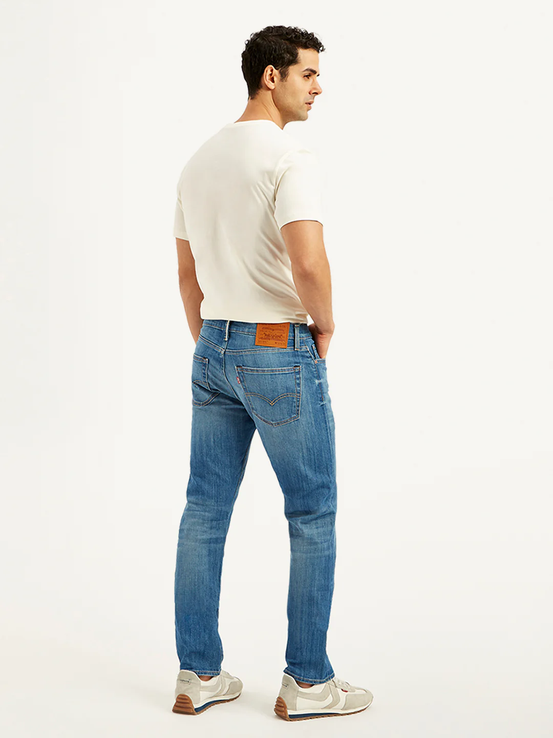 Men's 511 Blue Slim Fit Mid Rise Jeans - Image 3