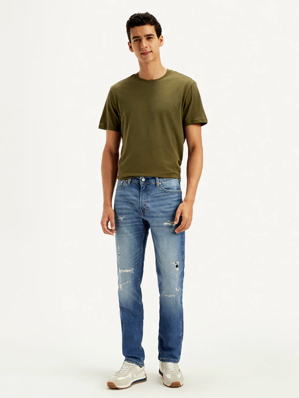 Men's 511 Blue Slim Fit Mid Rise Jeans - Image 2