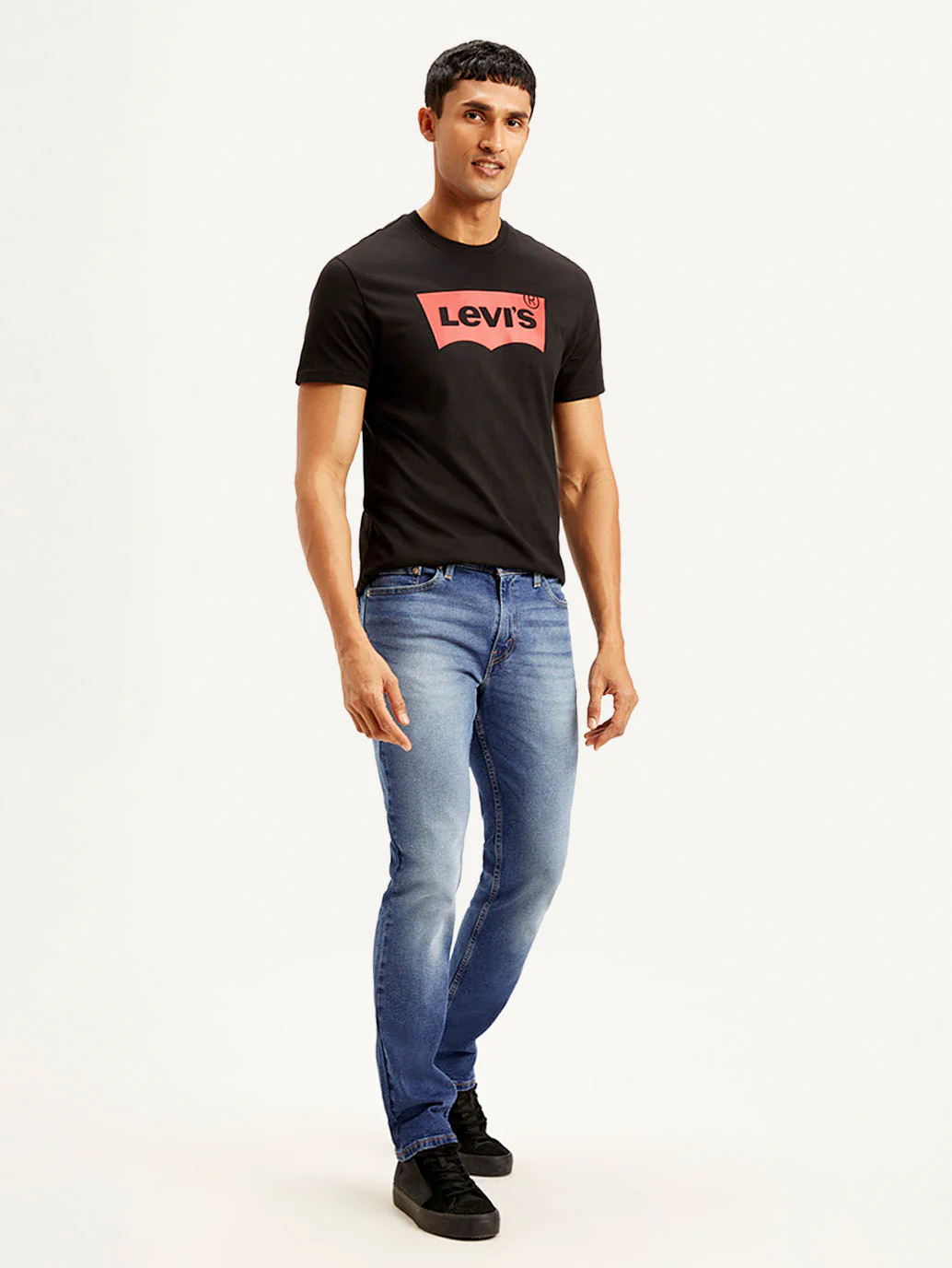 Men's 511 Blue Slim Fit Mid Rise Jeans - Image 6