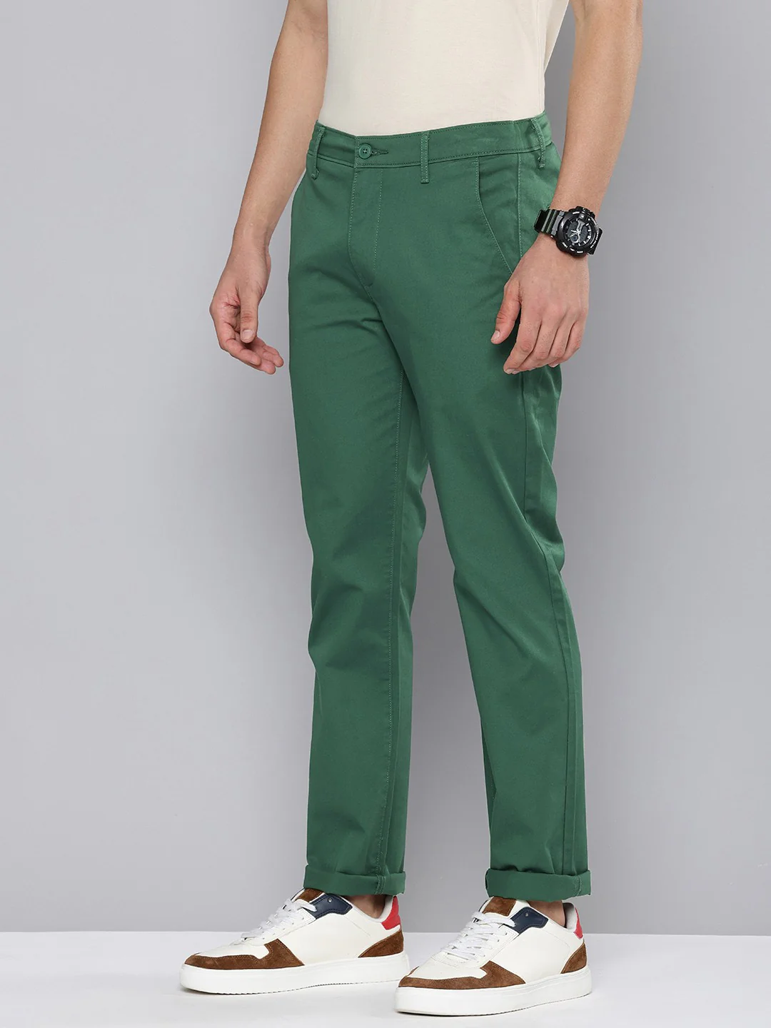 Men's 511 Slim Fit Green Chinos - Image 3